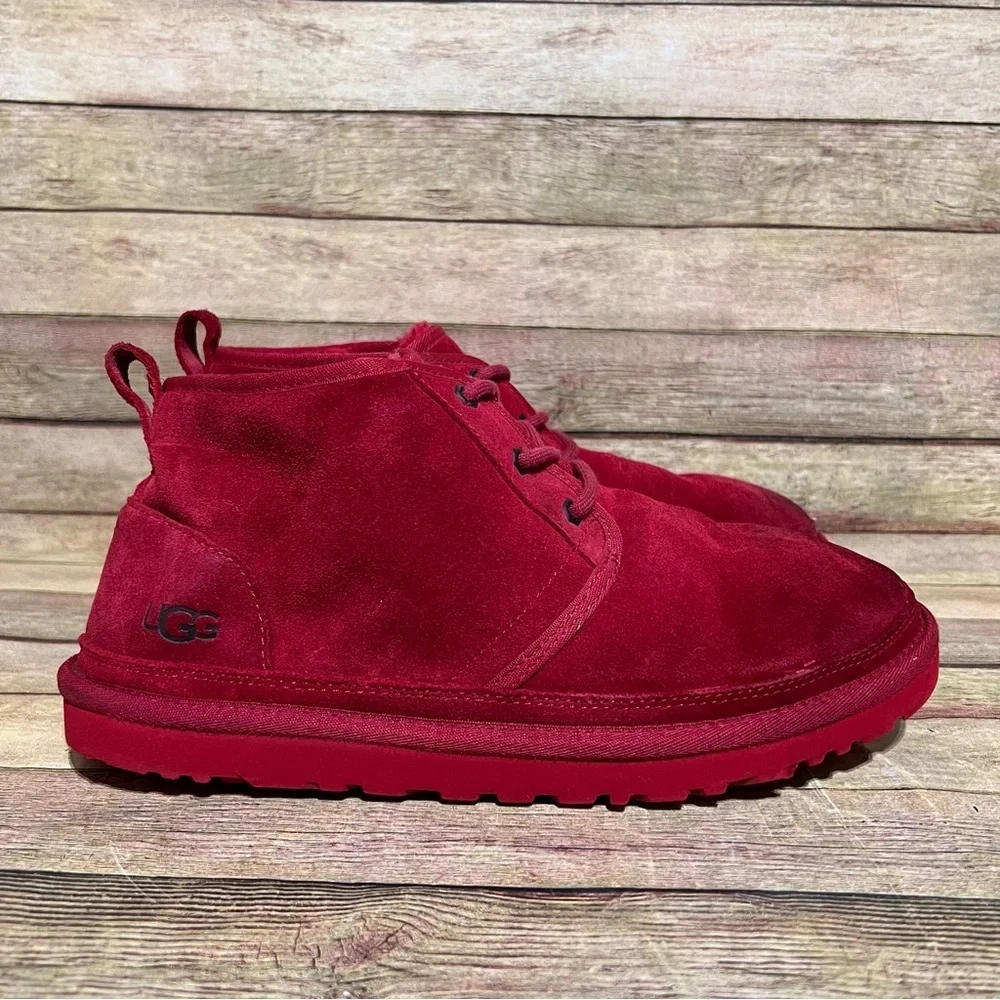 Ugg Red Suede Neumel Ankle Boots